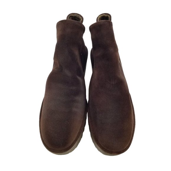 Fly London Boots Womens 38 Yip Ankle Booties Wedge Side Zipper F500505001 Brown - Picture 3 of 16